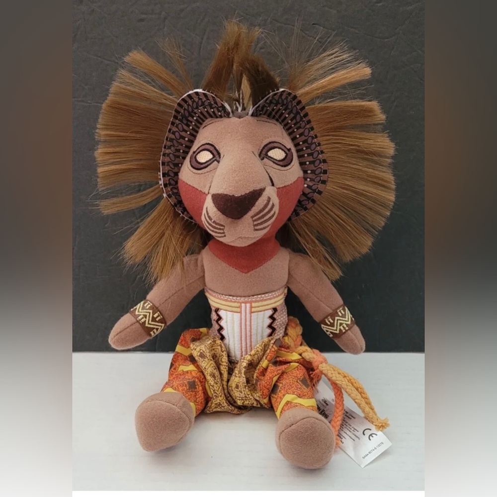 Disney The Lion King Broadway Musical Simba Bean Bag 10" Plush Stuffed Animal